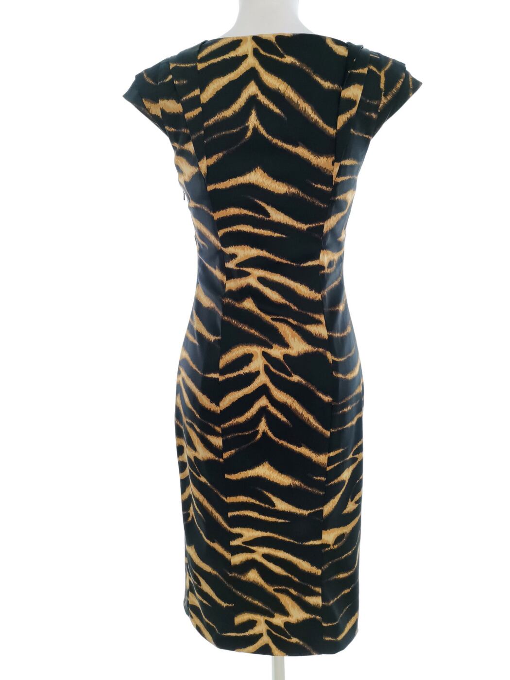 Karen MILLEN Rozmiar 38 (36) Kolor Czarny Kwadratowy dekolt Sukienka Ołówkowa Krótki rękaw Midi Karen MILLEN Rozmiar 38 (36) Kolor Czarny Kwadratowy dekolt Sukienka Ołówkowa Krótki rękaw Midi