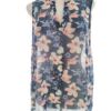 Vero moda Rozmiar XL Kolor Niebieski Kołnierz Bluzka Bezrękawnik