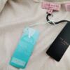 Ted Baker Rozmiar 2 (38) Kolor Kremowy Golf Tunika Bluzka Dzianina Bezrękawnik Materiał Rayon