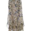 Vintage Rozmiar 44 Kolor Khaki Spódnica Maxi Długa
