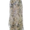 Vintage Rozmiar 44 Kolor Khaki Spódnica Maxi Długa