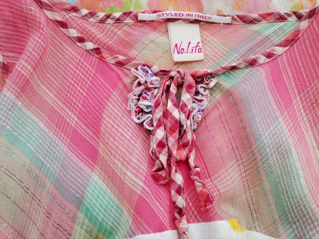 Nolita Rozmiar 42 Kolor Różowy Okrągły dekolt Sukienka Letnia Bezrękawnik Do Kolan Materiał Bawełna 100% Nolita Rozmiar 42 Kolor Różowy Okrągły dekolt Sukienka Letnia Bezrękawnik Do Kolan Materiał Bawełna 100%