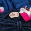 Hollister Rozmiar M (36) Kolor Granatowy Dekolt Serce Sukienka Rozkloszowana Bezrękawnik Do Kolan Materiał Bawełna
