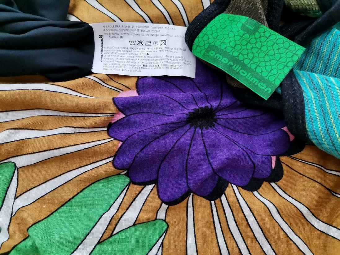 Amarillolimon Rozmiar L Kolor Kolorowa Okrągły dekolt Sukienka Sweterkowa Bezrękawnik Midi Materiał Wiskoza Amarillolimon Rozmiar L Kolor Kolorowa Okrągły dekolt Sukienka Sweterkowa Bezrękawnik Midi Materiał Wiskoza