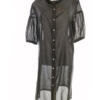 BLACKY DRESS Rozmiar 44 Kolor Czarny Kołnierz Tunika Zapinana Bluzka Krótki rękaw Materiał Bawełna 100%
