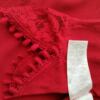 Cream Rozmiar 34 Kolor Czerwony Crew Neck Bluzka Rękaw 3/4 Materiał Wiskoza 100%
