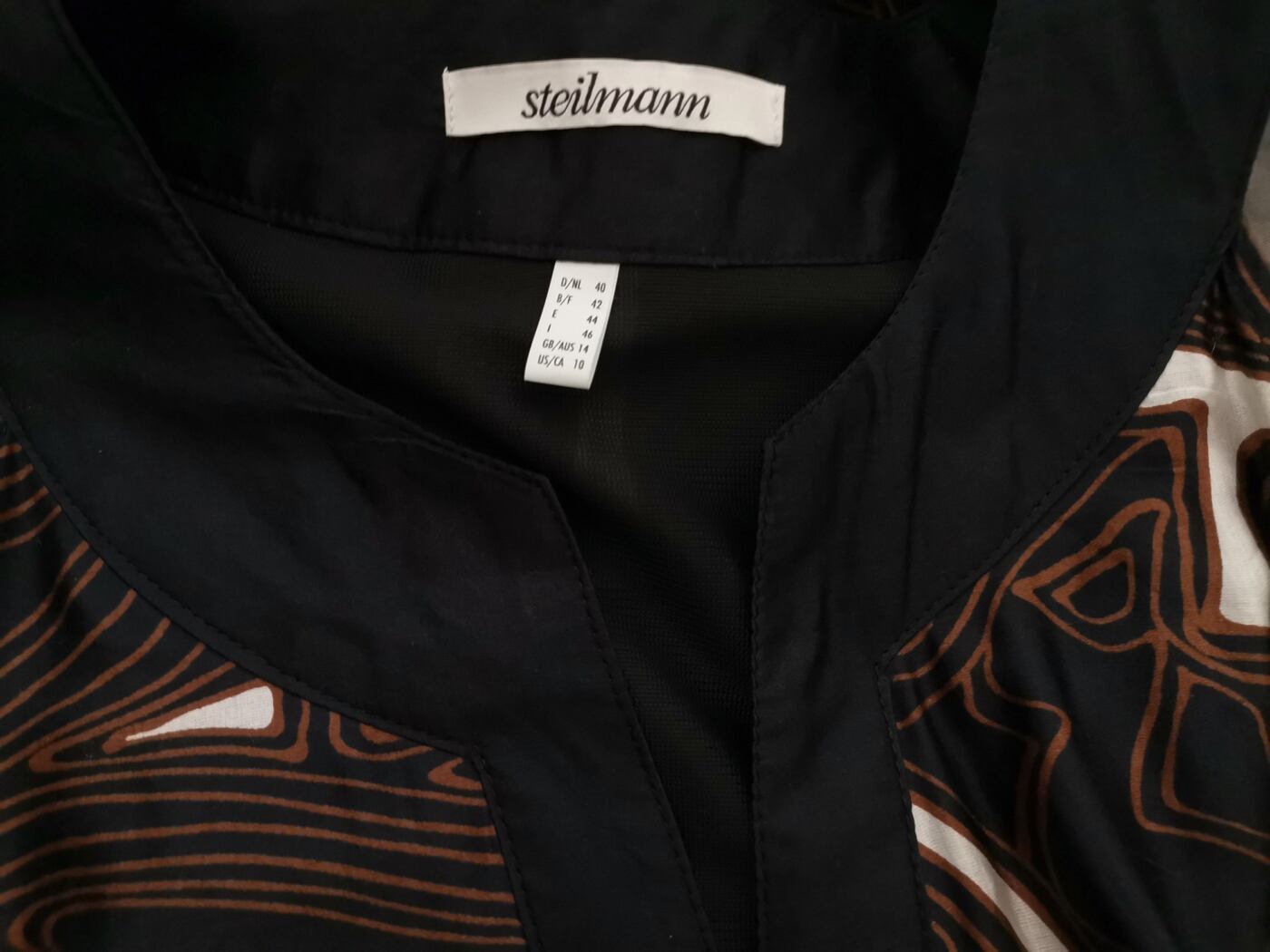 Steilmann Rozmiar 40 Kolor Czarny Split Crew Neck Sukienka Maxi Bezrękawnik Długa Materiał Bawełna Steilmann Rozmiar 40 Kolor Czarny Split Crew Neck Sukienka Maxi Bezrękawnik Długa Materiał Bawełna