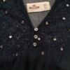 Hollister Rozmiar XS Kolor Granatowy Split Crew Neck Bluzka Krótki rękaw