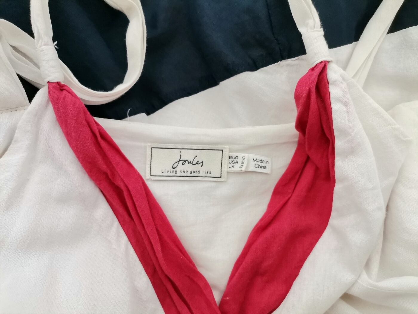 Joules Rozmiar S Kolor Niebieski W serek Sukienka Zawijana Bezrękawnik Długa Materiał Bawełna 100% Joules Rozmiar S Kolor Niebieski W serek Sukienka Zawijana Bezrękawnik Długa Materiał Bawełna 100%
