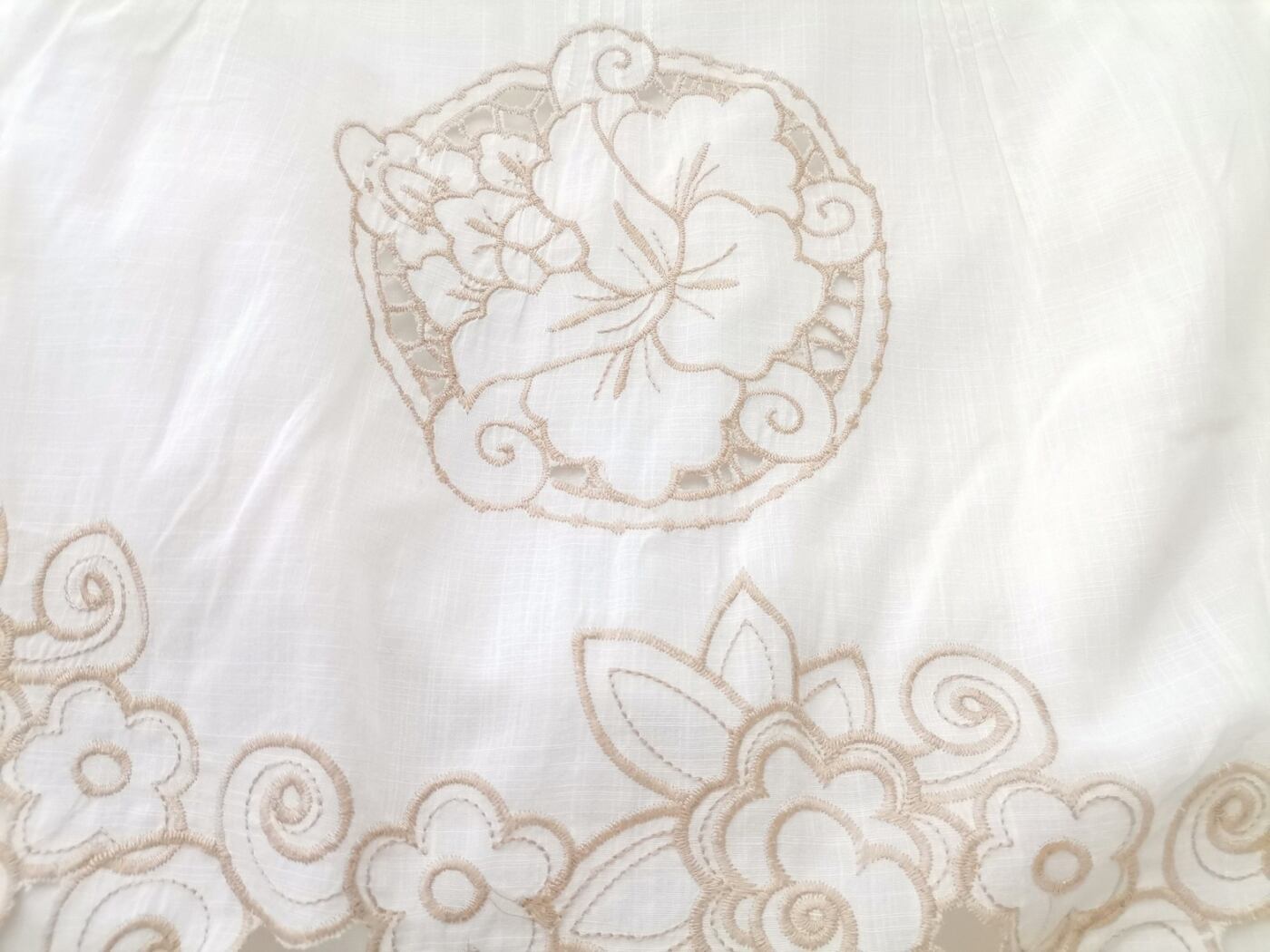 Vintage Rozmiar 38/40 Kolor Kremowy A-Line Spódnica Midi