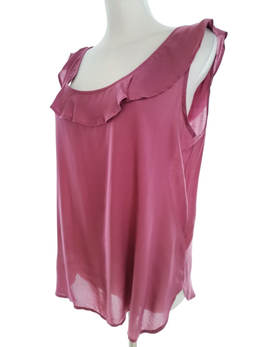 Gap Rozmiar M Kolor Różowy Okrągły dekolt Bluzka Bezrękawnik Materiał Rayon 100%