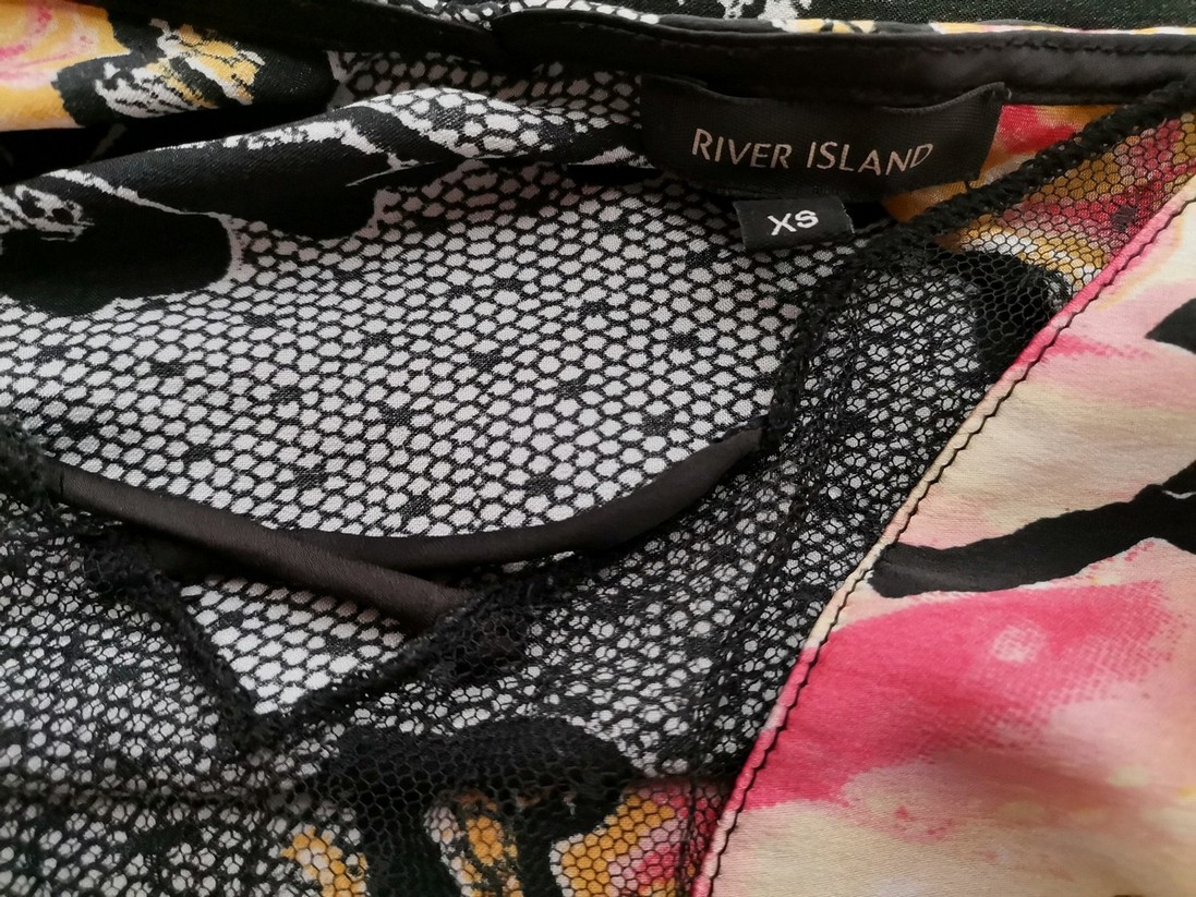 IMG_20220708_130239.jpg River island Rozmiar XS Kolor Czarny Dekolt Serce Bluzka Bezrękawnik