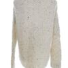 Vintage Rozmiar 50/52 Kolor Kremowy Crew Neck Sweter Długi rękaw Otwarta dzianina