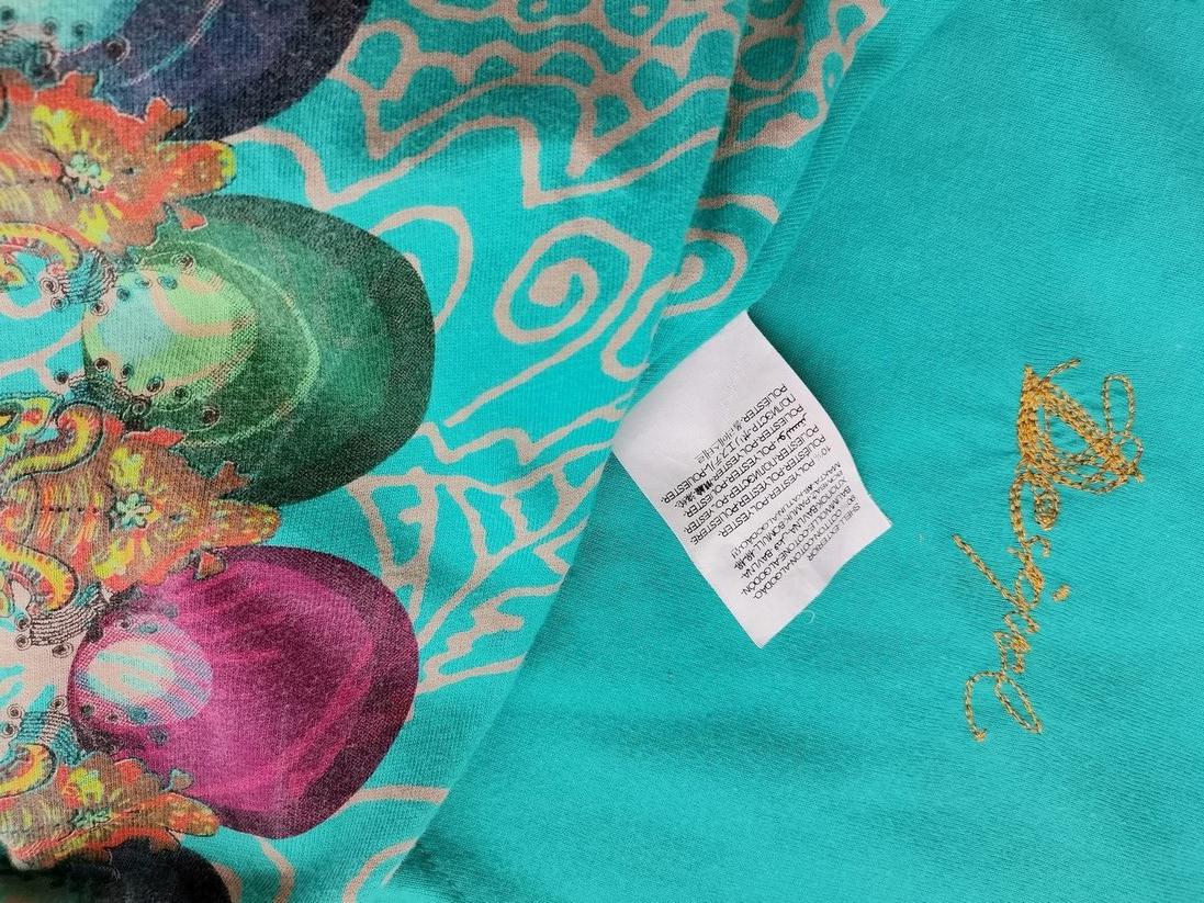 DESIGUAL Rozmiar XS Kolor Niebieski Split Crew Neck Sukienka Letnia Bezrękawnik Do Kolan DESIGUAL Rozmiar XS Kolor Niebieski Split Crew Neck Sukienka Letnia Bezrękawnik Do Kolan