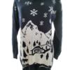 River island Rozmiar 8 (34) Kolor Granatowy W łódkę Sweter Świąteczny Gwiazdka Długi rękaw Materiał Akryl