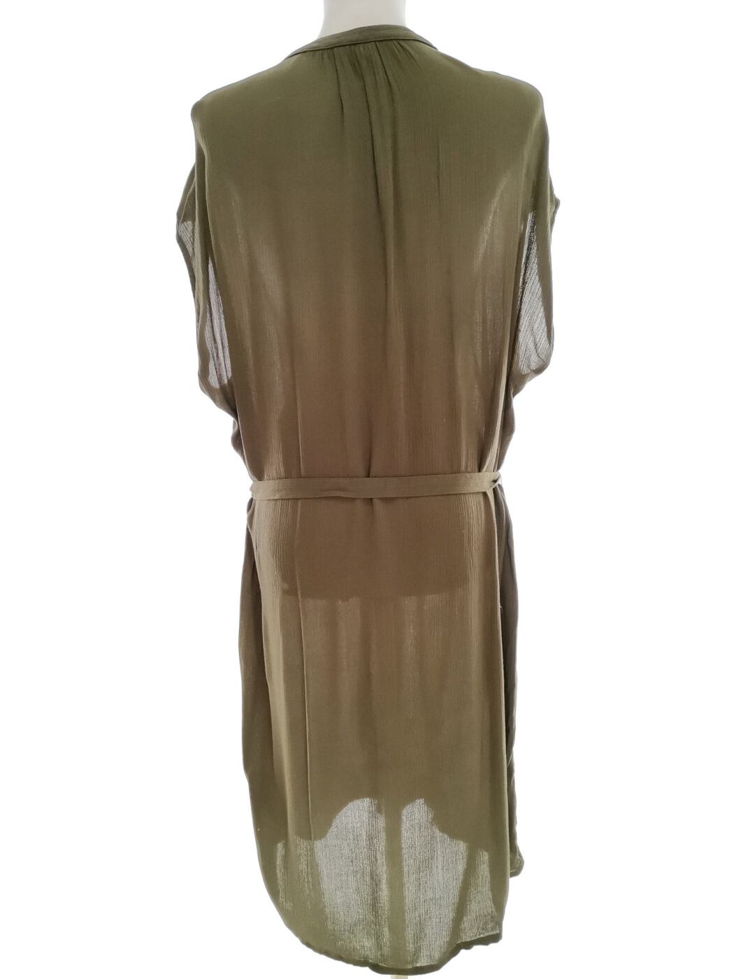 H&m Rozmiar 36 Kolor Khaki W serek Tunika Bluzka Krótki rękaw Materiał Wiskoza 100%