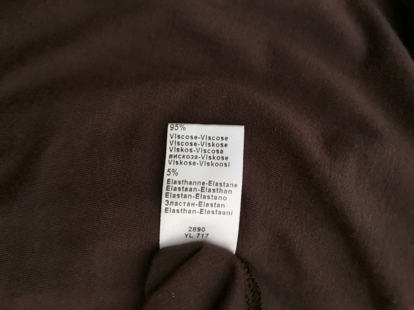 Laura Clement Rozmiar 38/40 Kolor Brązowy W serek Sukienka A-Line Długi rękaw Midi Materiał Wiskoza Laura Clement Rozmiar 38/40 Kolor Brązowy W serek Sukienka A-Line Długi rękaw Midi Materiał Wiskoza