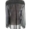 DAYS LIKE THIS Rozmiar M Kolor Czarny Damask Paisley Split Crew Neck Bluzka Długi rękaw