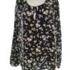 VRS woman Rozmiar 52 Kolor Czarny Keyhole Crew Neck Bluzka Długi rękaw Materiał Wiskoza 100%