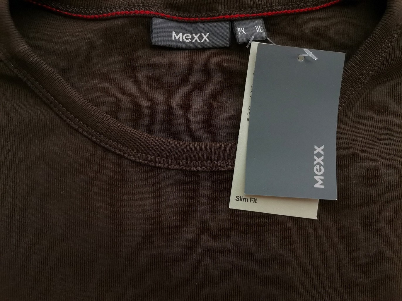 IMG_20220713_113450.jpg Mexx Rozmiar XL Kolor Brązowy Męski T-Shirt Bezrękawnik Materiał Bawełna 100%