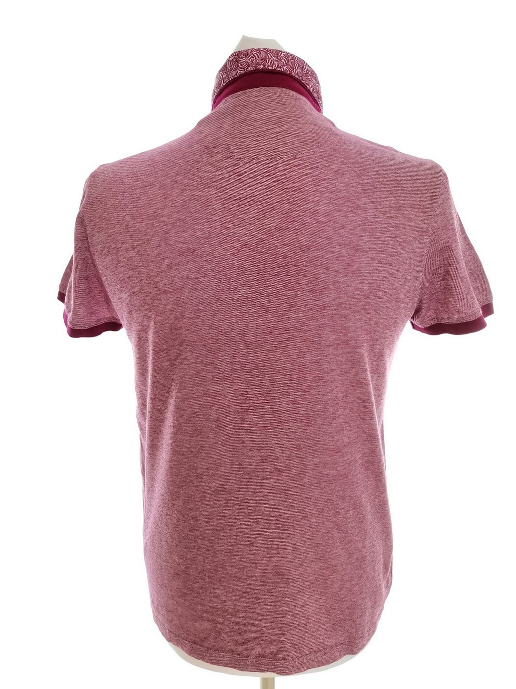 IMG_20220713_121000.jpg Ted Baker Rozmiar 3 (L) Kolor Purpurowy Kołnierz Męska Koszula Polo Krótki rękaw Materiał Bawełna 100%