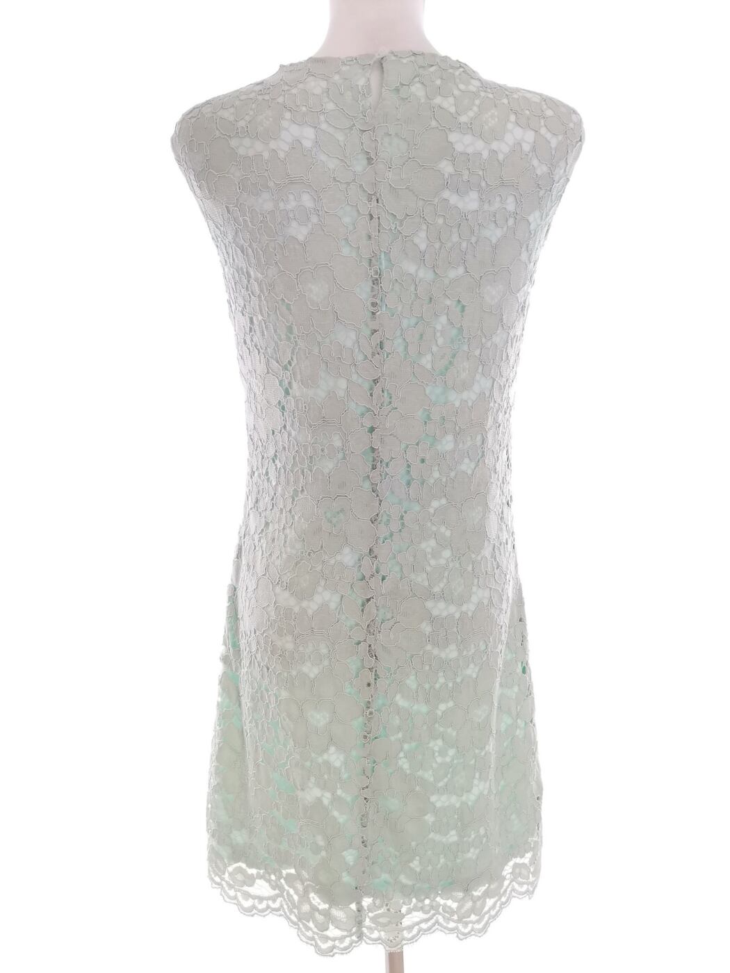 Marie Philippe Rozmiar 36 Kolor Miętowy Okrągły dekolt Sukienka Bodycon Bezrękawnik Do Kolan Marie Philippe Rozmiar 36 Kolor Miętowy Okrągły dekolt Sukienka Bodycon Bezrękawnik Do Kolan