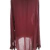 Zizzi Rozmiar S Kolor Purpurowy Split Crew Neck Tunika Popover Bluzka Długi rękaw Materiał Wiskoza 100%