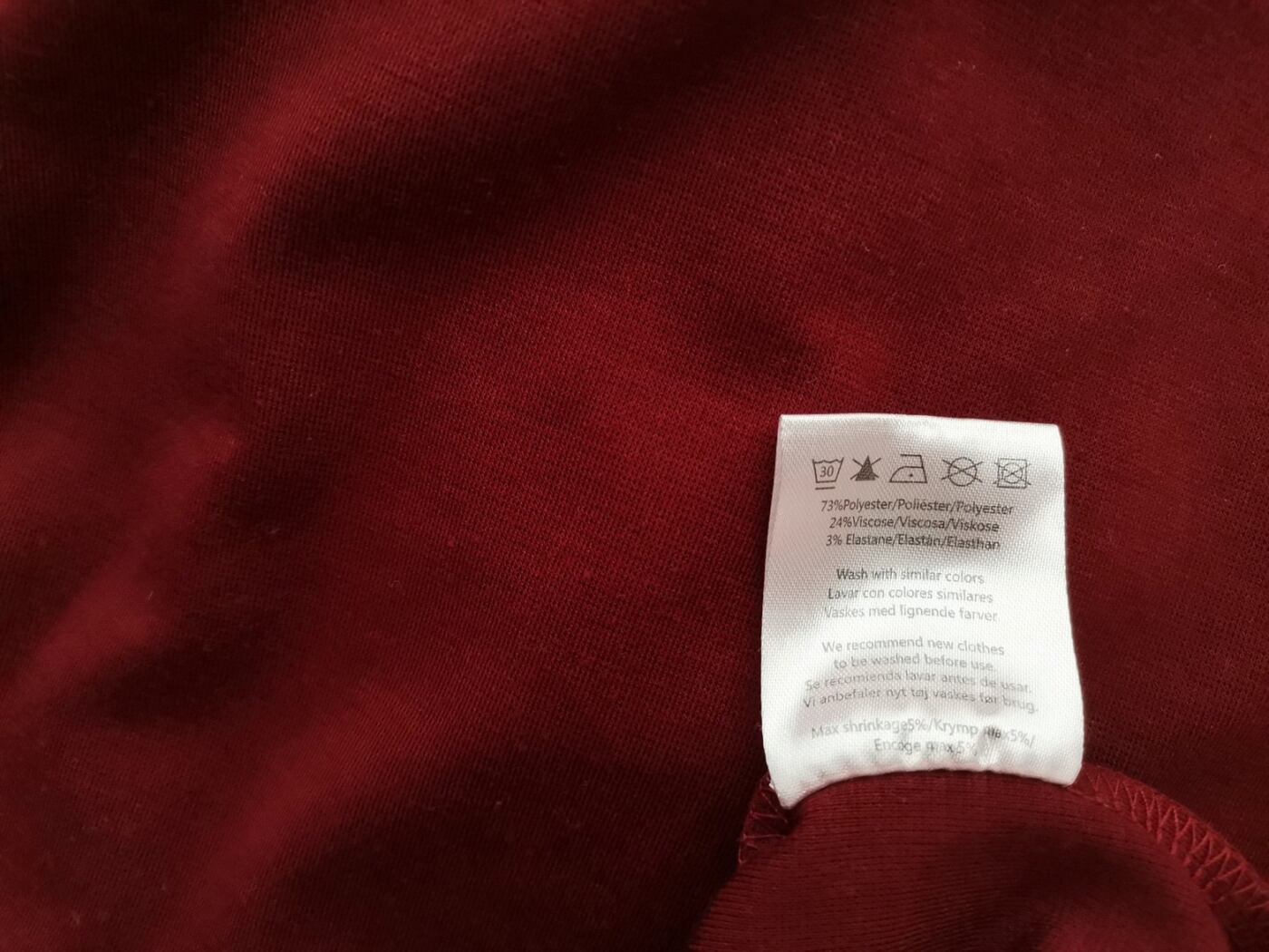 Free quent Rozmiar L Kolor Bordowy Okrągły dekolt Sukienka Sweterkowa Rękaw 3/4 Do Kolan Free quent Rozmiar L Kolor Bordowy Okrągły dekolt Sukienka Sweterkowa Rękaw 3/4 Do Kolan