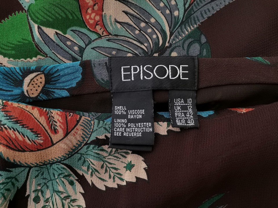 Episode Rozmiar 10 (40) Kolor Brązowy Spódnica Maxi Długa Materiał Wiskoza 100%