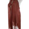 Vintage Rozmiar 50/52 Kolor Pomarańczowy Jodełka Halter Tunika Bluzka Bezrękawnik