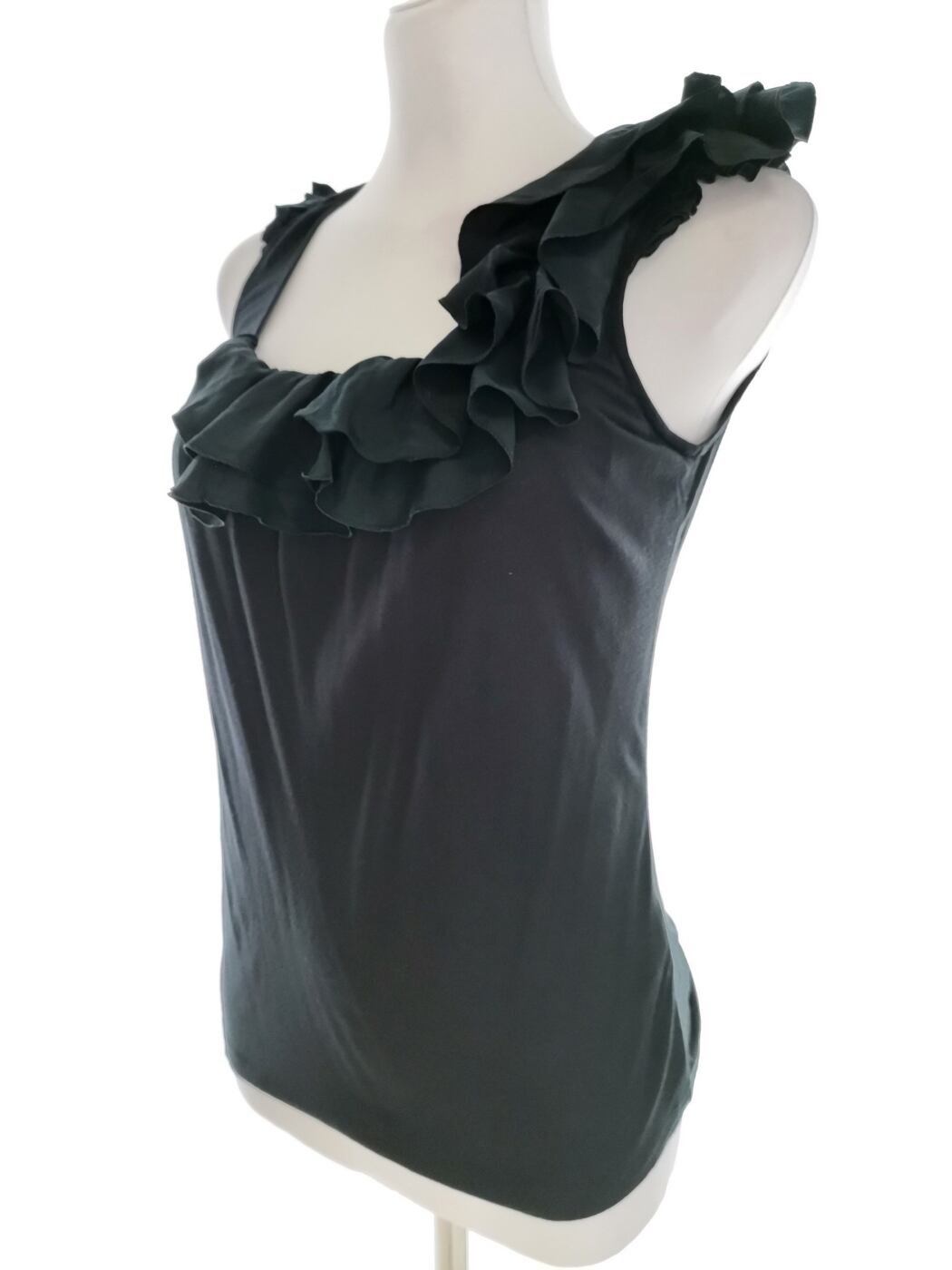 IMG_20220721_141644.jpg Ted Baker Rozmiar 1 (36) Okrągły dekolt Bluzka Bezrękawnik Materiał Modal 100%