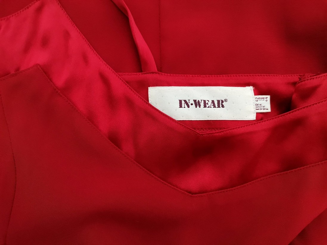 IN WEAR Rozmiar 42 Kolor Czerwony Odkryte Ramiona Suknia Balowa Sukienka Wieczorowa Bezrękawnik Długa IN WEAR Rozmiar 42 Kolor Czerwony Odkryte Ramiona Suknia Balowa Sukienka Wieczorowa Bezrękawnik Długa