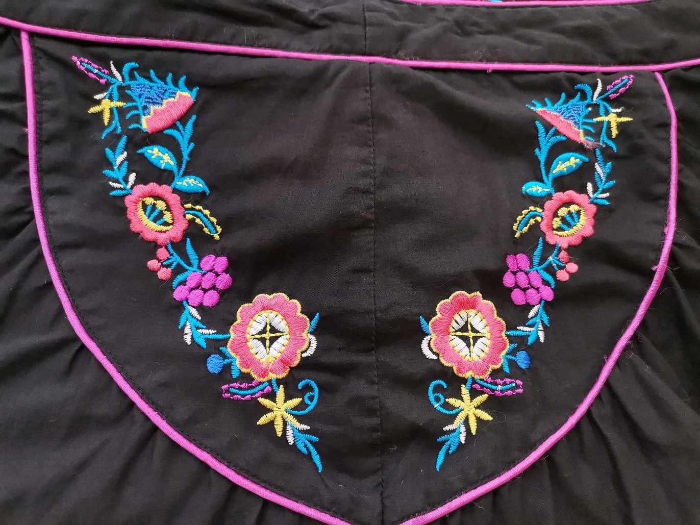 Vintage Rozmiar 38/40 Kolor Czarny A-Line Spódnica Do Kolan