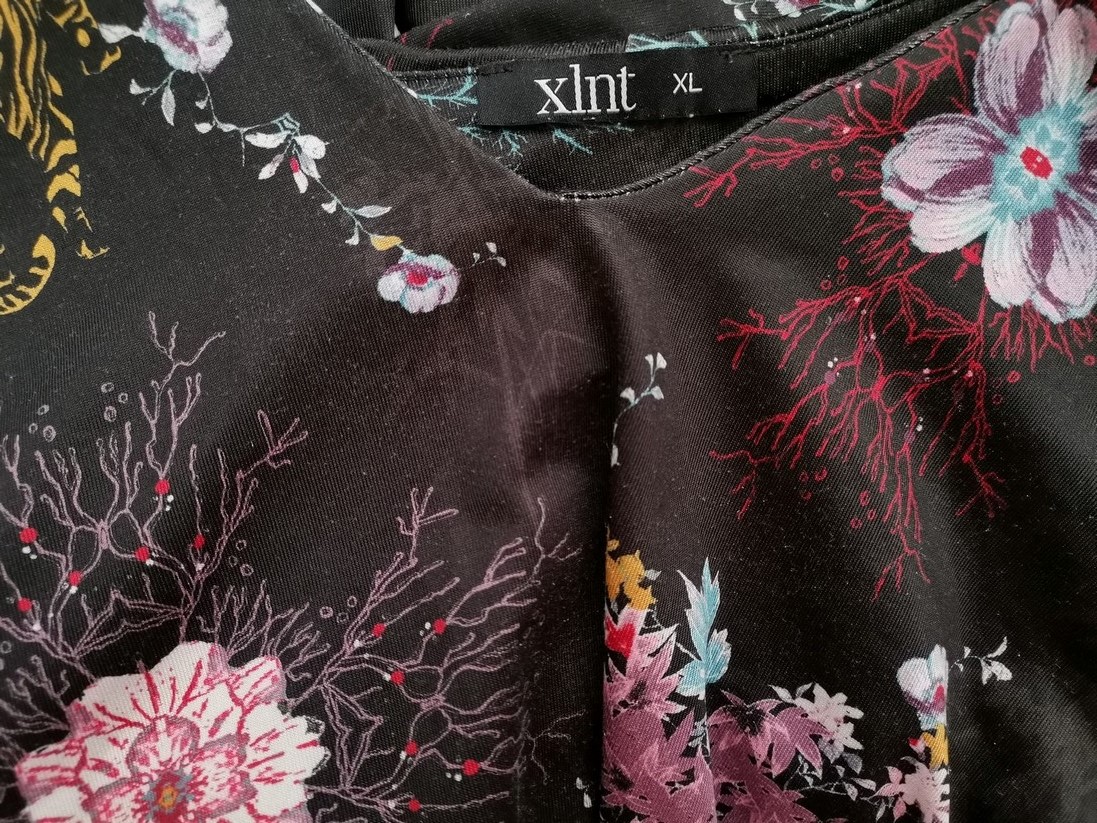 XLNT Rozmiar XL Kolor Czarny W serek Sukienka Sheath Długi rękaw Midi XLNT Rozmiar XL Kolor Czarny W serek Sukienka Sheath Długi rękaw Midi