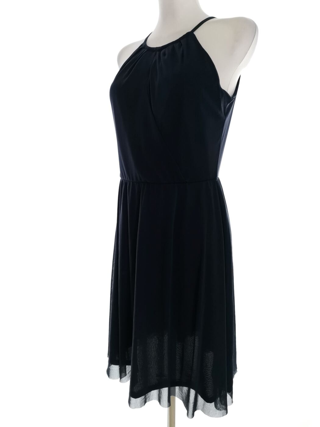 Esprit Rozmiar S Kolor Granatowy Halter Sukienka A-Line Bezrękawnik Do Kolan Esprit Rozmiar S Kolor Granatowy Halter Sukienka A-Line Bezrękawnik Do Kolan