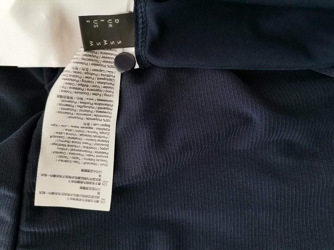 Esprit Rozmiar S Kolor Granatowy Halter Sukienka A-Line Bezrękawnik Do Kolan Esprit Rozmiar S Kolor Granatowy Halter Sukienka A-Line Bezrękawnik Do Kolan
