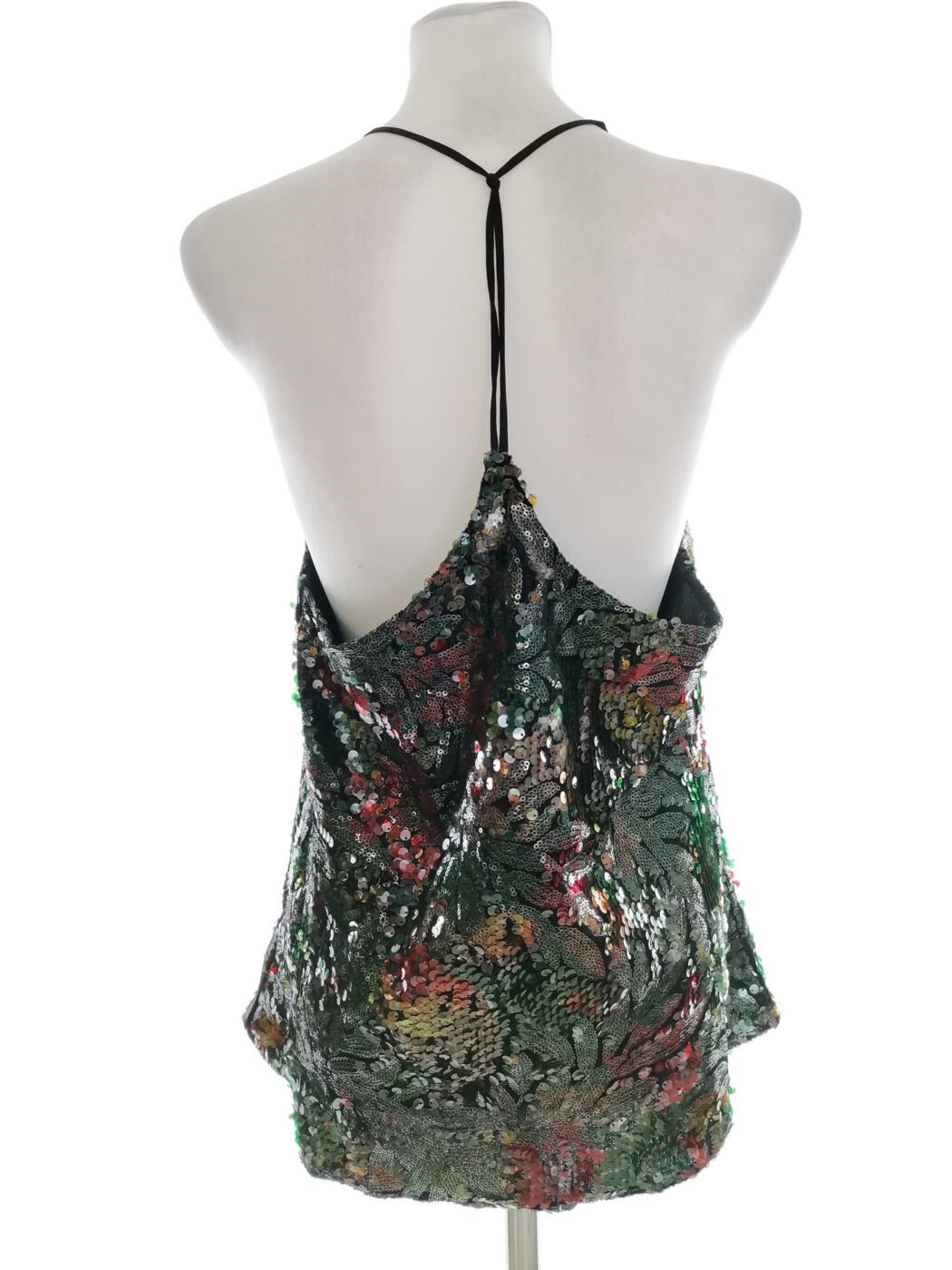 IMG_20220803_122711.jpg Topshop Rozmiar 14 (42) Kolor Czarny W serek Bluzka Bezrękawnik