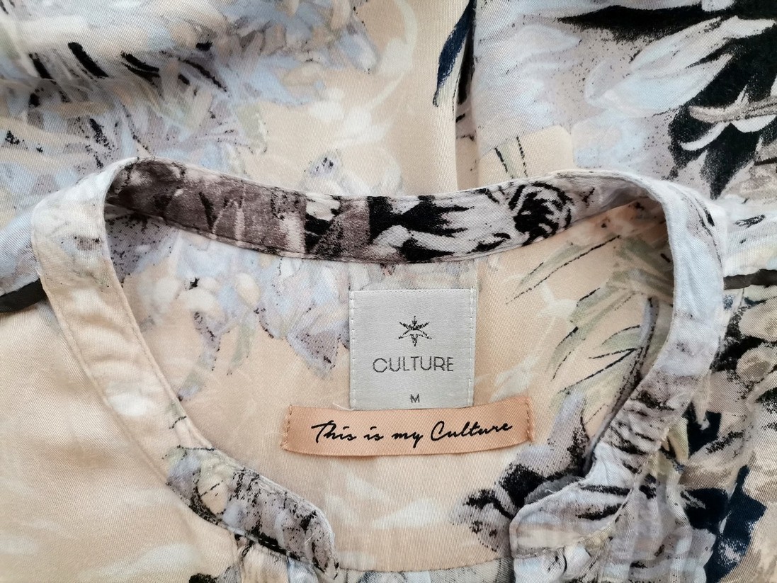 IMG_20220803_142743.jpg Culture Rozmiar M Kolor Beżowy Split Crew Neck Bluzka Długi rękaw Materiał Wiskoza 100%