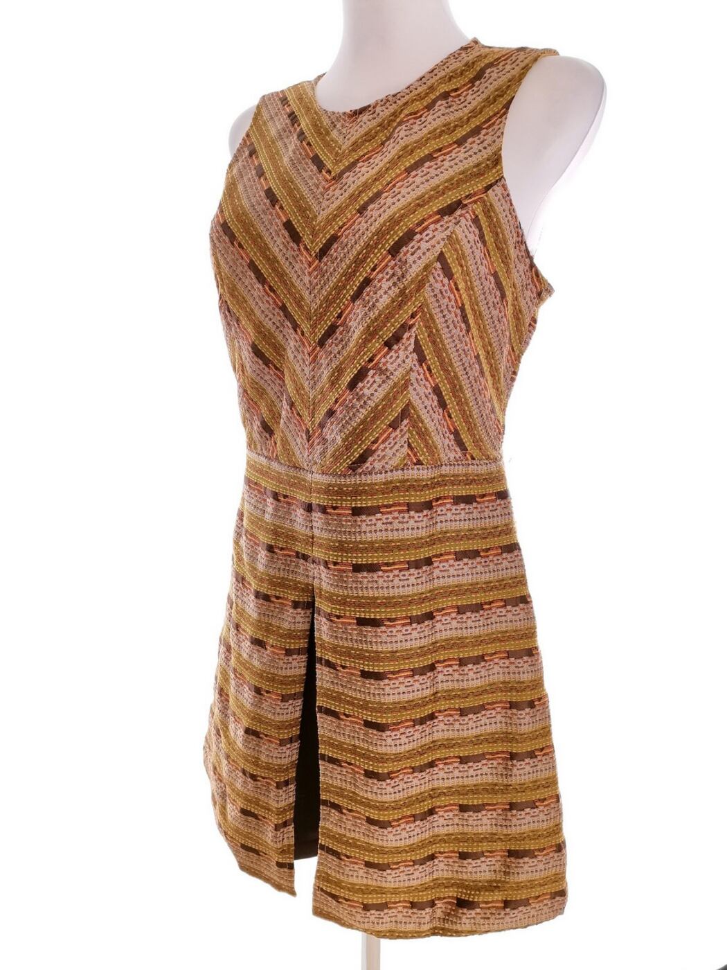 Esley Rozmiar M Kolor Zielony Okrągły dekolt Sukienka Mini Bezrękawnik Krótka Materiał Rayon Esley Rozmiar M Kolor Zielony Okrągły dekolt Sukienka Mini Bezrękawnik Krótka Materiał Rayon