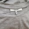 Ganni Rozmiar L Kolor Szary Crew Neck Bluzka Krótki rękaw Materiał Lyocell 100%