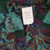 DAYS LIKE THIS Rozmiar 42/44 Kolor Szmaragdowy Paisley Split Crew Neck Tunika Popover Bluzka Długi rękaw