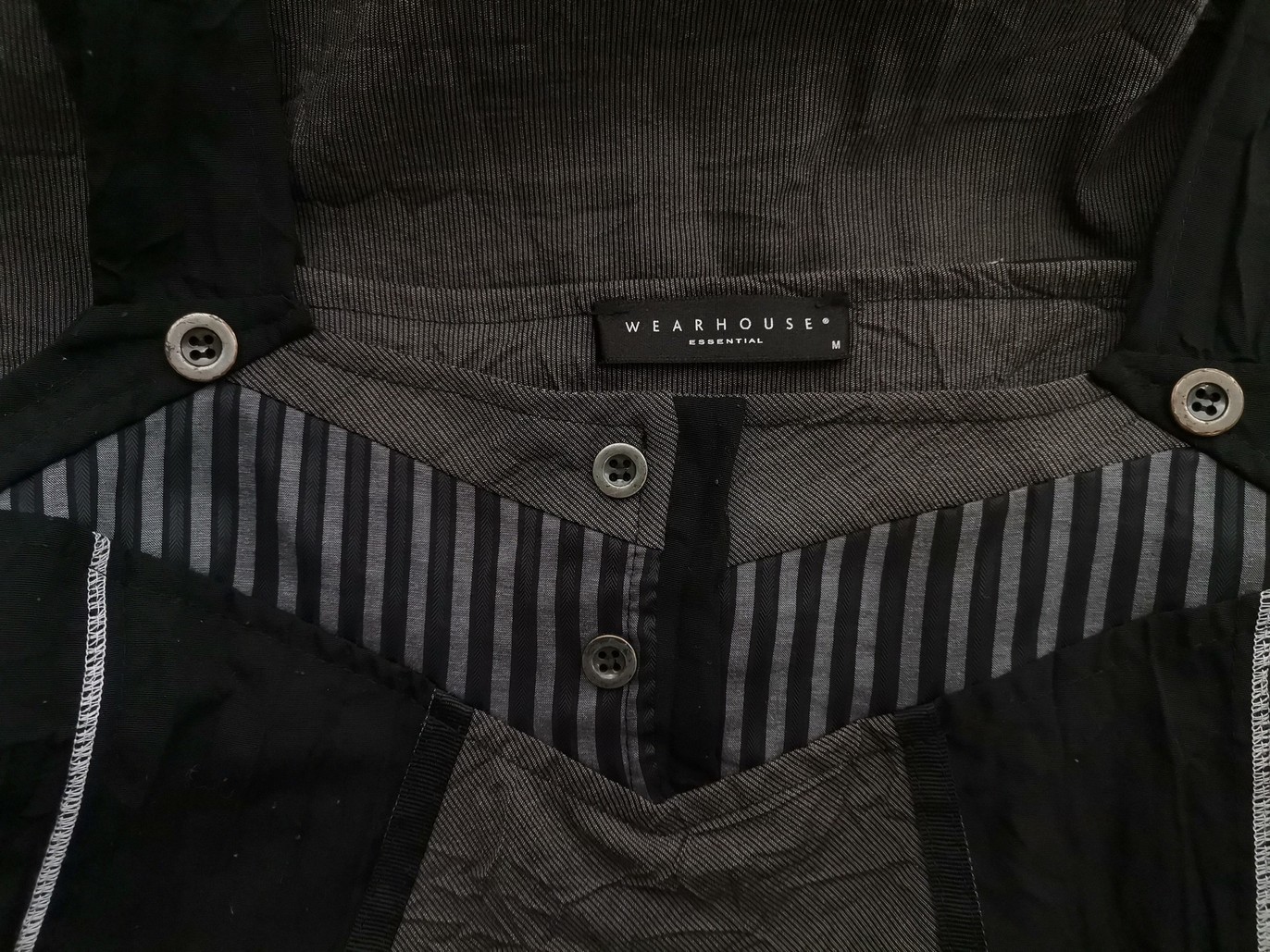 Wearhouse Rozmiar M Kolor Czarny Krata Kwadratowy dekolt Sukienka A-Line Bezrękawnik Do Kolan Materiał Bawełna Wearhouse Rozmiar M Kolor Czarny Krata Kwadratowy dekolt Sukienka A-Line Bezrękawnik Do Kolan Materiał Bawełna