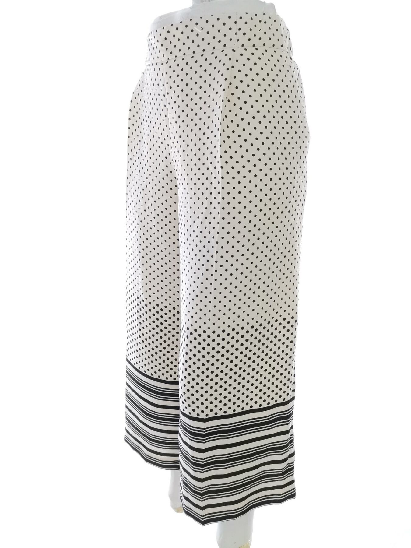 IMG_20220810_111950.jpg Topshop Rozmiar 38 Kolor Kremowy Grochy Spodnie Casual