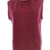 Only Rozmiar S Kolor Bordowy Crew Neck Bluzka Bezrękawnik Materiał Bawełna