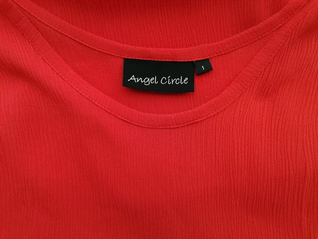 Angel Circle Rozmiar 1 (48) Kolor Pomarańczowy Okrągły dekolt Tunika Bluzka Bezrękawnik Materiał Wiskoza 100%