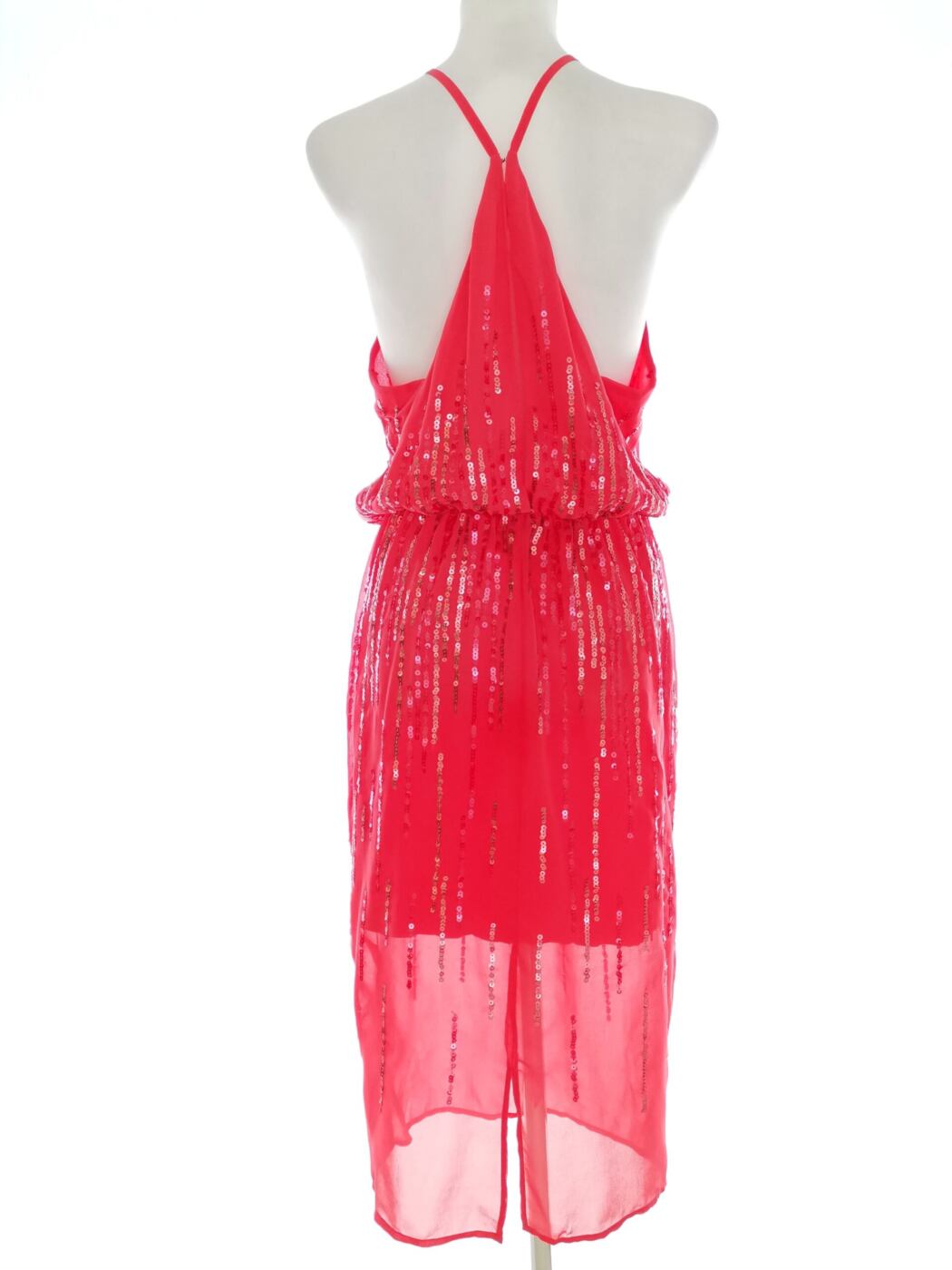 Next Rozmiar 12 (40) Kolor Różowy Halter Sukienka Maxi Bezrękawnik Długa Next Rozmiar 12 (40) Kolor Różowy Halter Sukienka Maxi Bezrękawnik Długa