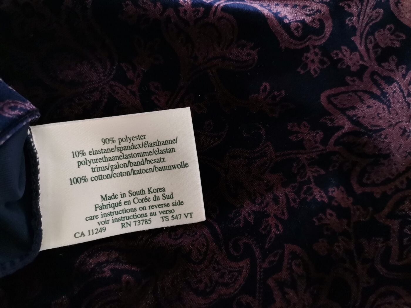 IMG_20220811_115528.jpg Laura ashley Rozmiar XL Kolor Fioletowy Roślinny Liście W łódkę Bluzka Rękaw 3/4