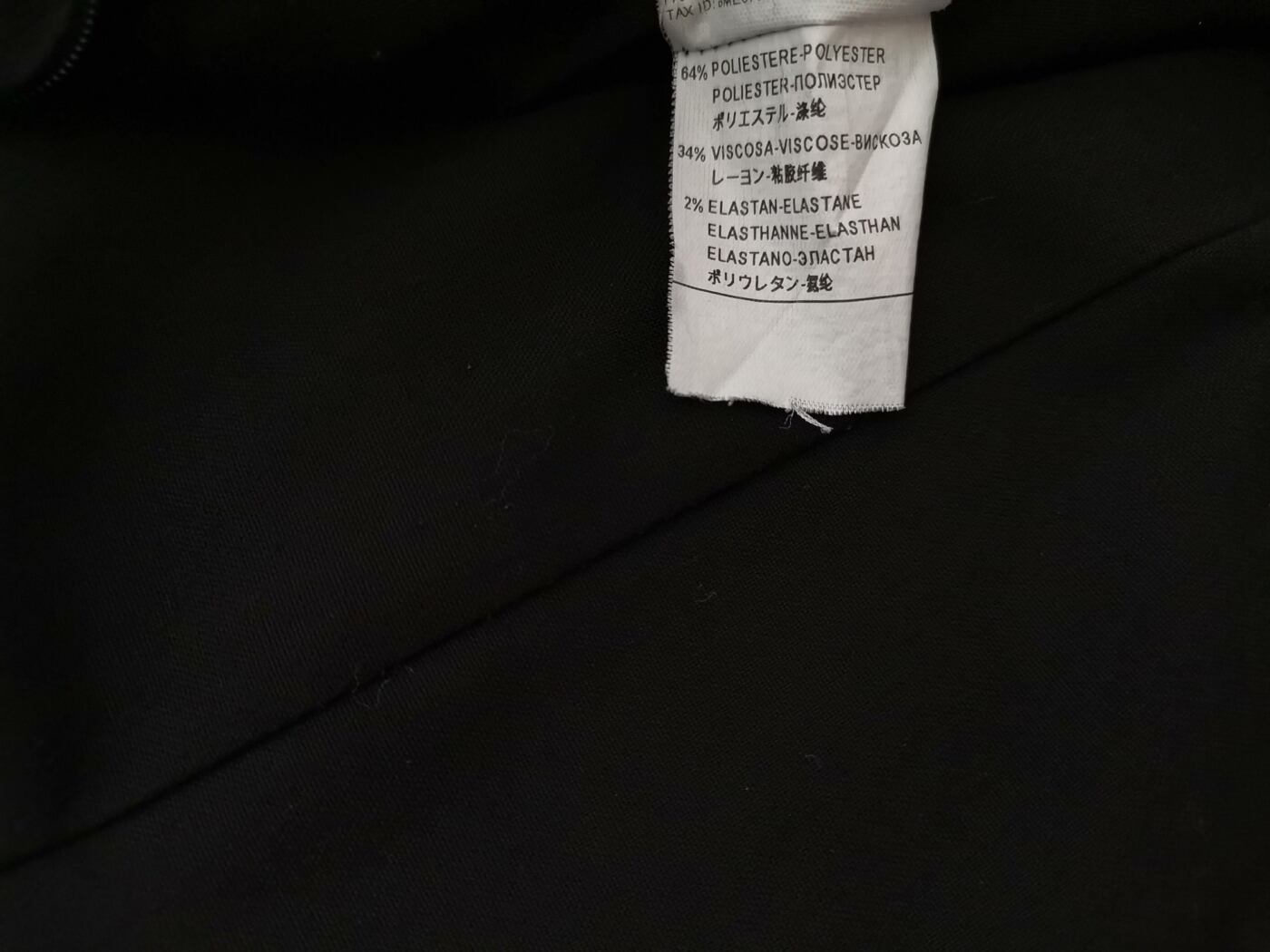 Stile Benetton Rozmiar S Kolor Czarny Crew Neck Sukienka Ołówkowa Krótki rękaw Do Kolan Stile Benetton Rozmiar S Kolor Czarny Crew Neck Sukienka Ołówkowa Krótki rękaw Do Kolan