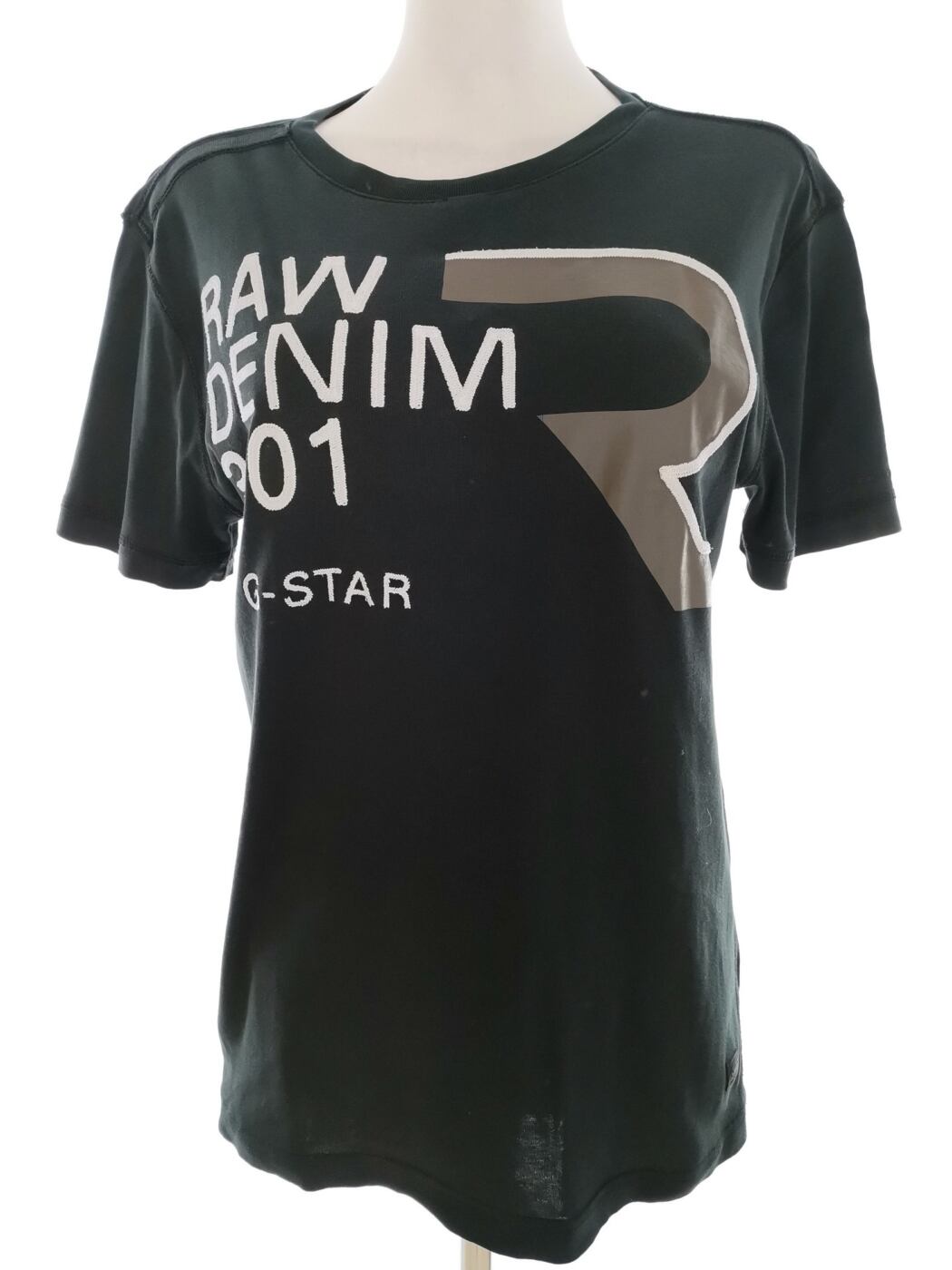 G-Star Raw Rozmiar L Kolor Granatowy Crew Neck T-Shirt Krótki rękaw Materiał Bawełna 100%