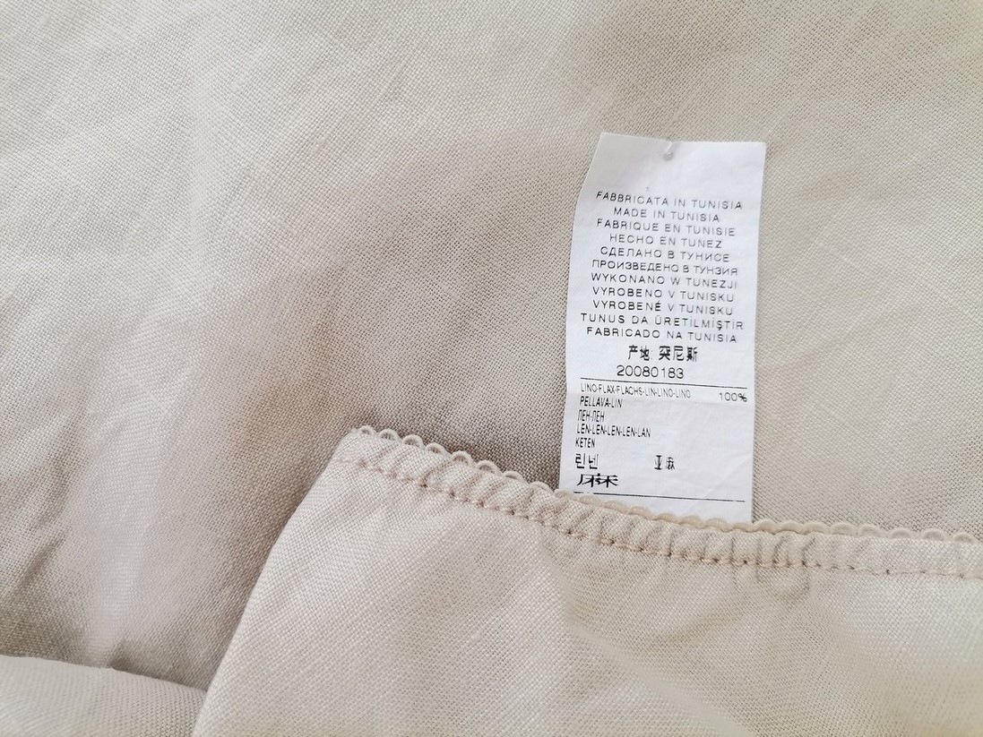 United colors benetton Rozmiar 46 Kolor Kremowy A-Line Spódnica Do Kolan Materiał Len 100%